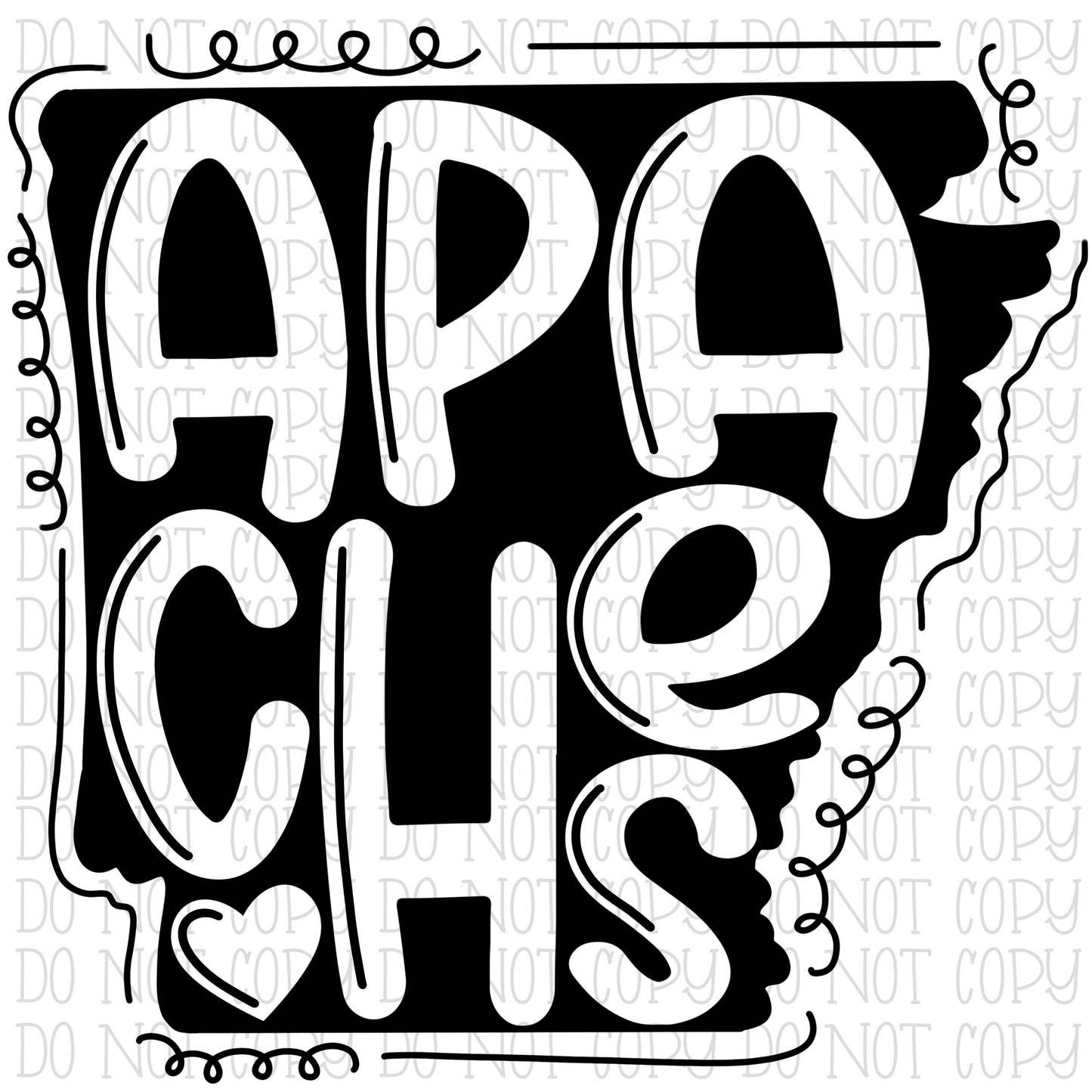 Apaches Arkansas - Black and White - State Outline School Sports Team Digital Download Instant PNG File NOT SVG